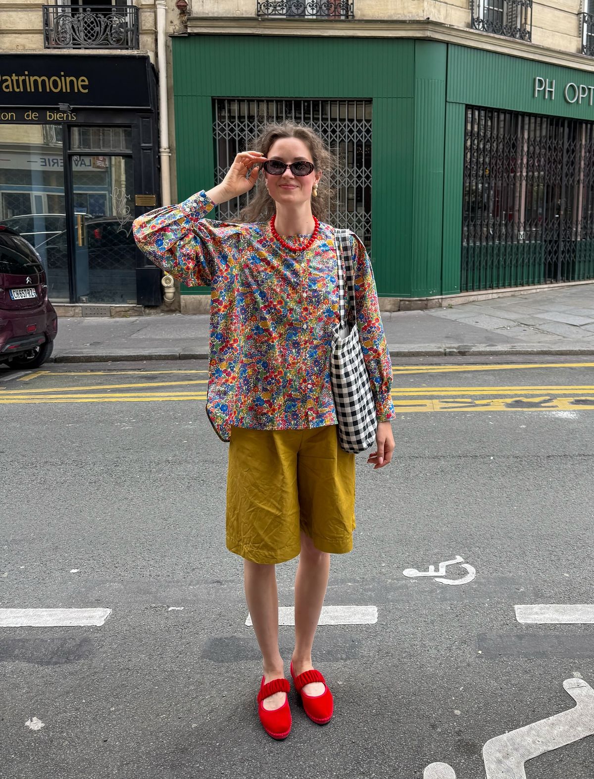 Saved floral blouse outfit